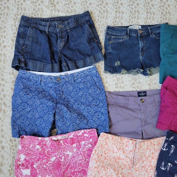 Lot 9 Sz 4 6 Shorts American Eagle Abercrombie Gap J Crew Banana Republic Jean - Picture 6 of 12